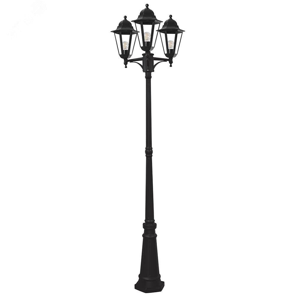 Светильник НТУ-3х100w столб-2,22м.Е27,IP44,чер. Feron PL6215/6215 11080 FERON