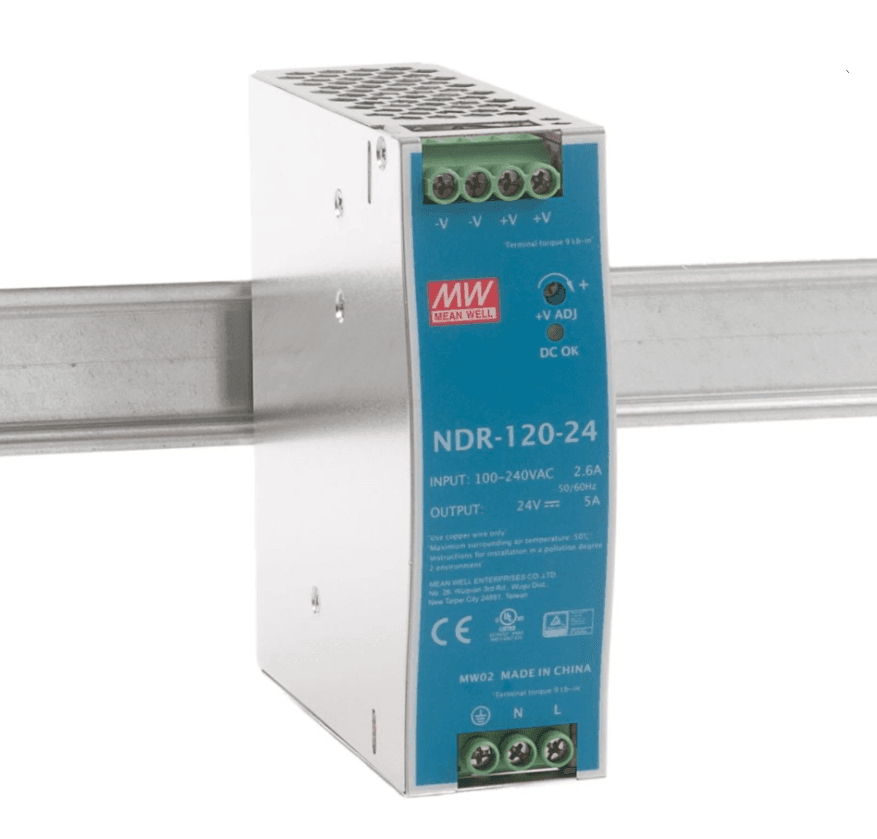 Блок питания, 24В,5А,120Вт	NDR-120-24