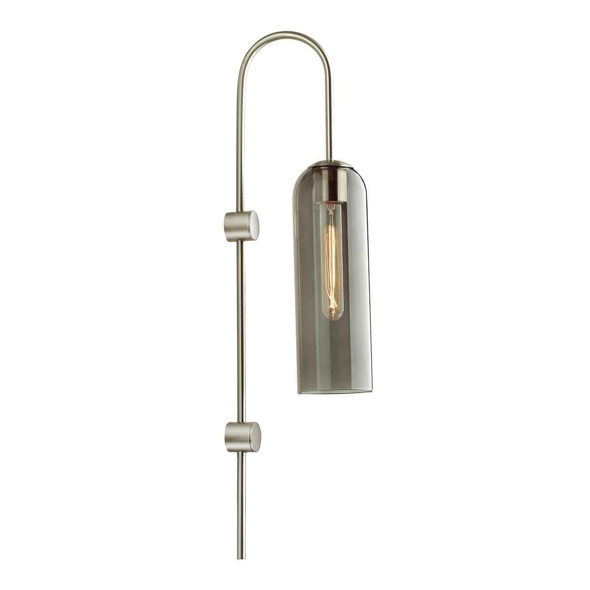 Odeon Light 4805/1W PENDANT ODL21 291 никель/дымчатый Бра E27 1*60W VOSTI — миниатюра 1