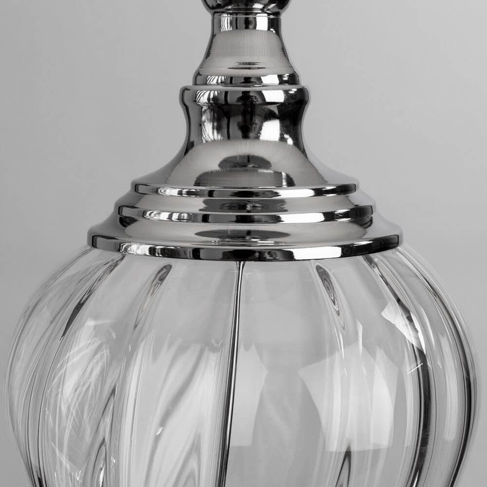 Arte Lamp Superb Хром/Белая Лампа настольная декоративная 1x60W 1xE27 A3752LT-1WH — миниатюра 4