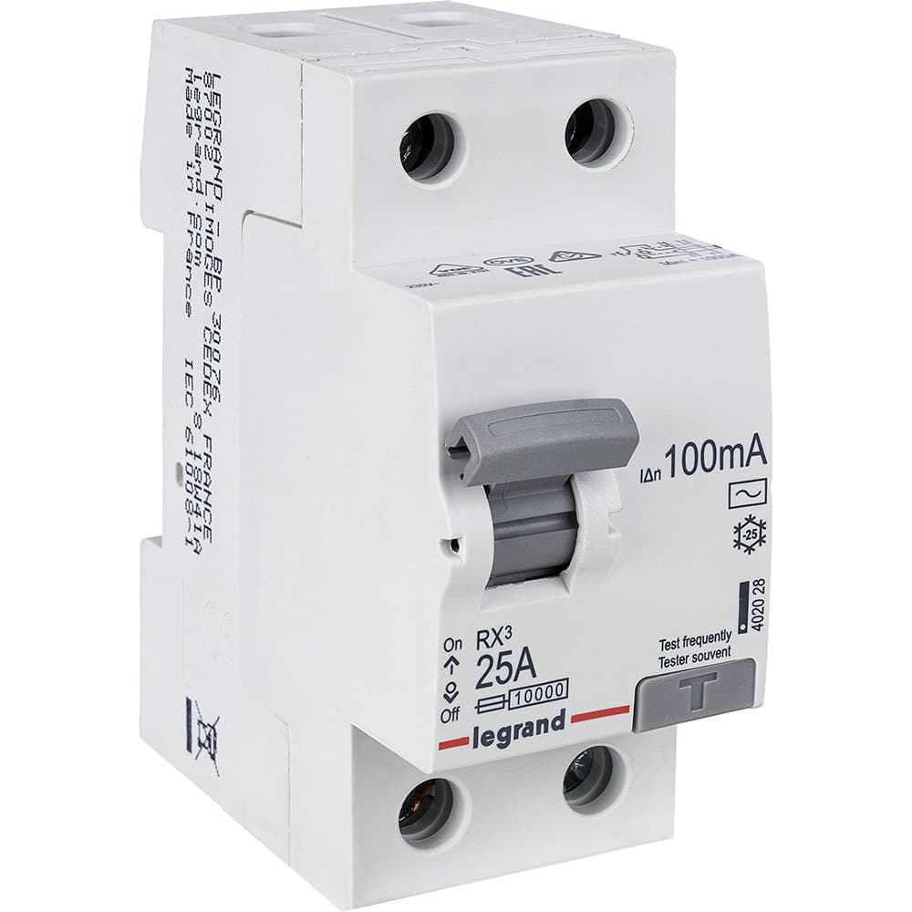 Legrand RX3 УЗО 2P 100мА 25А (AC) 402028 — миниатюра 2