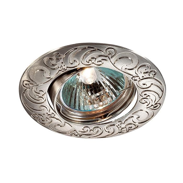 Novotech 369643 NT12 265 никель Встраиваемый ПВ светильник IP20 GX5.3 50W 12V HENNA