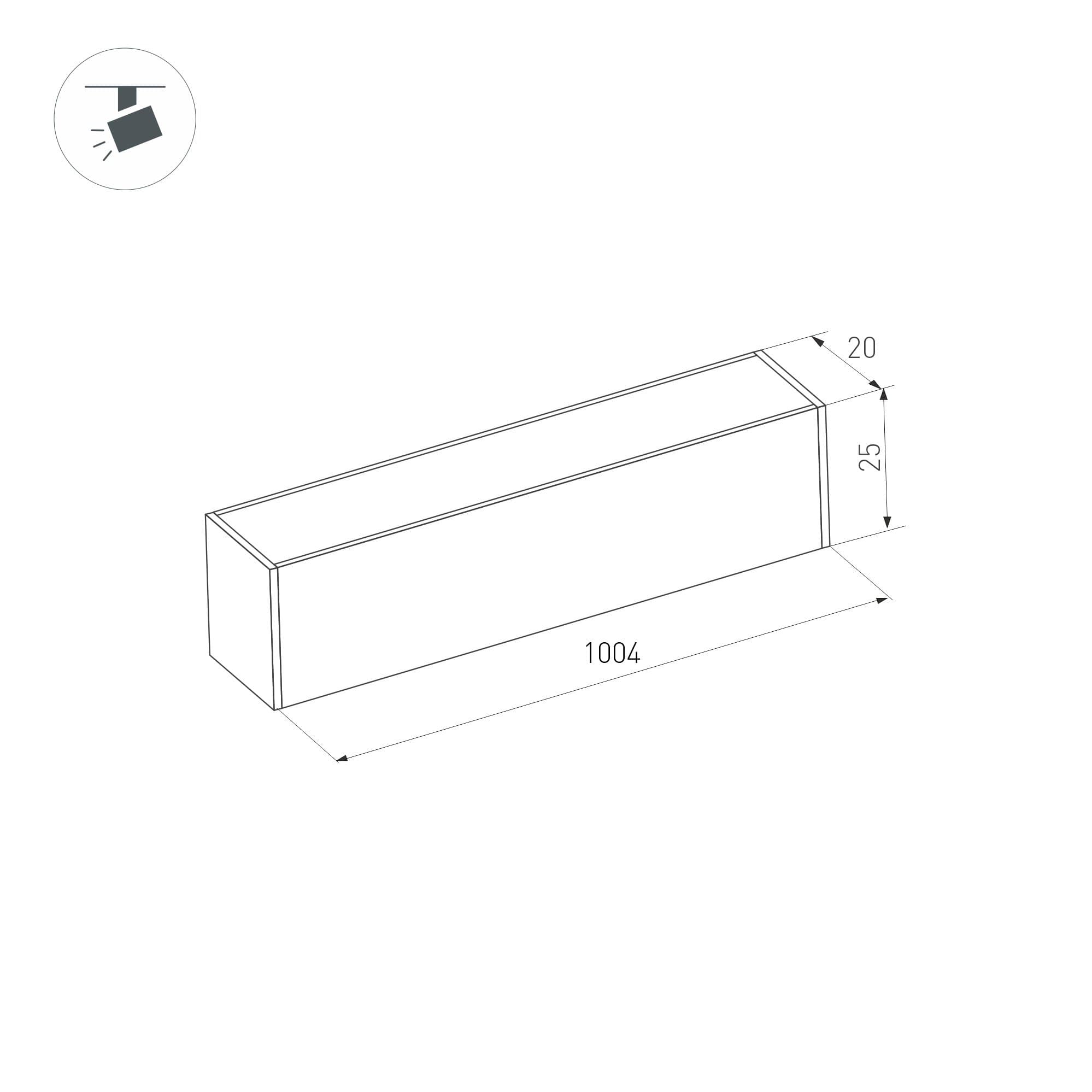 Arlight Светильник MAG-FLAT-25-L1000-30W Warm3000 (BK, 100 deg, 24V) (IP20 Металл, 3 года) 034216 — миниатюра 3