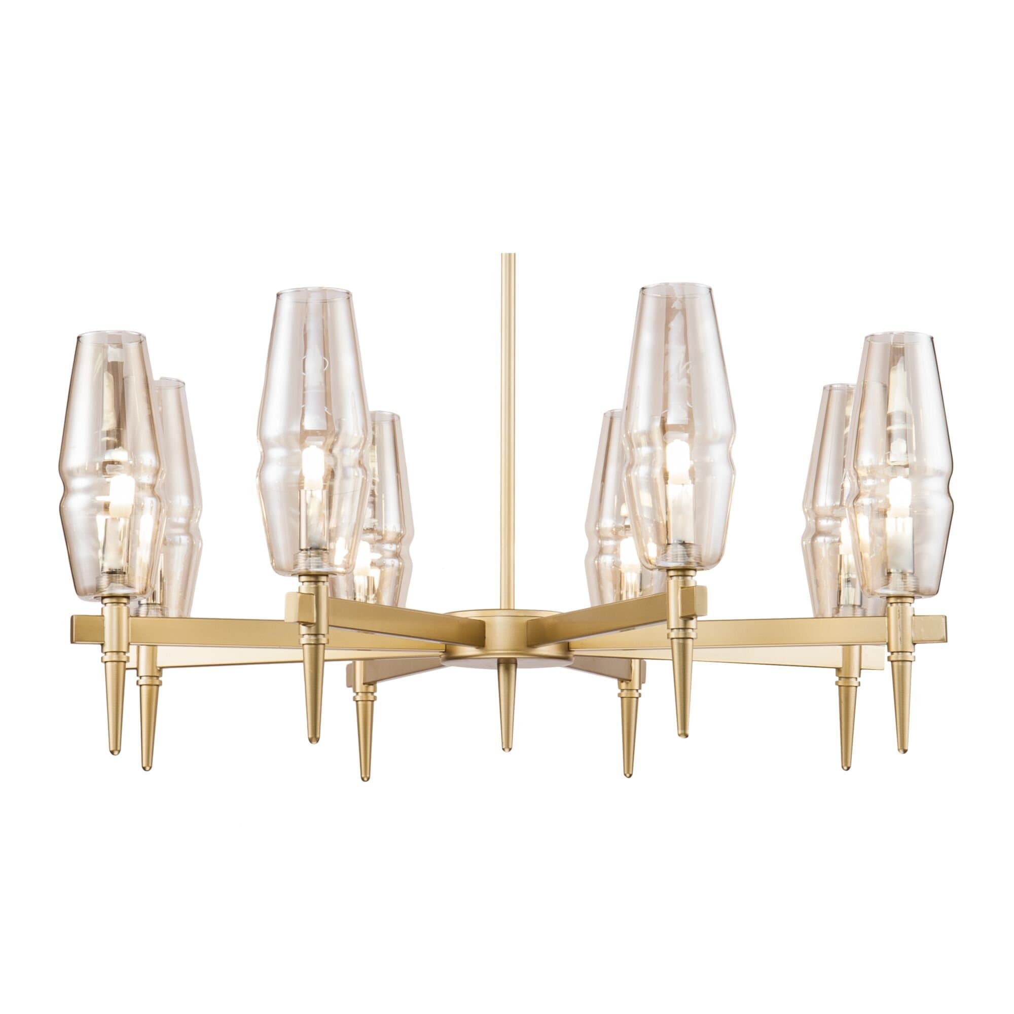 Maytoni House Lita Матовое Золото Люстра G9 28W H002PL-08G — миниатюра 5