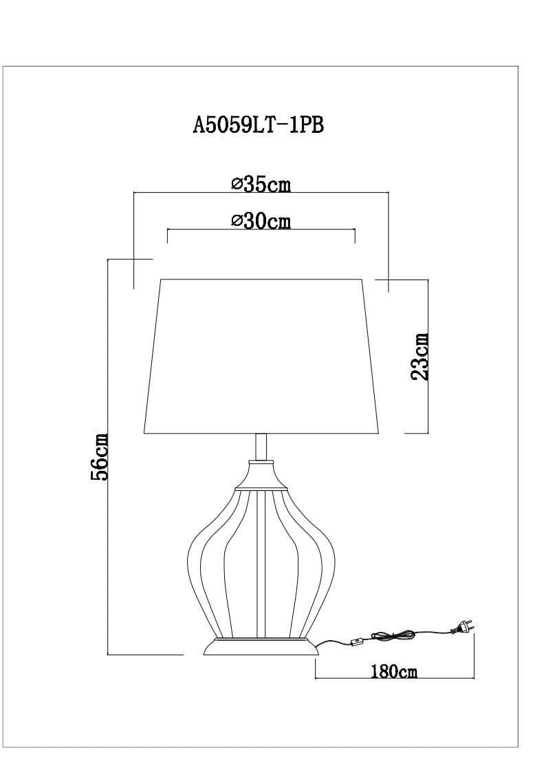 Arte Lamp A5059LT-1PB Настольные лампы декоративные — миниатюра 2