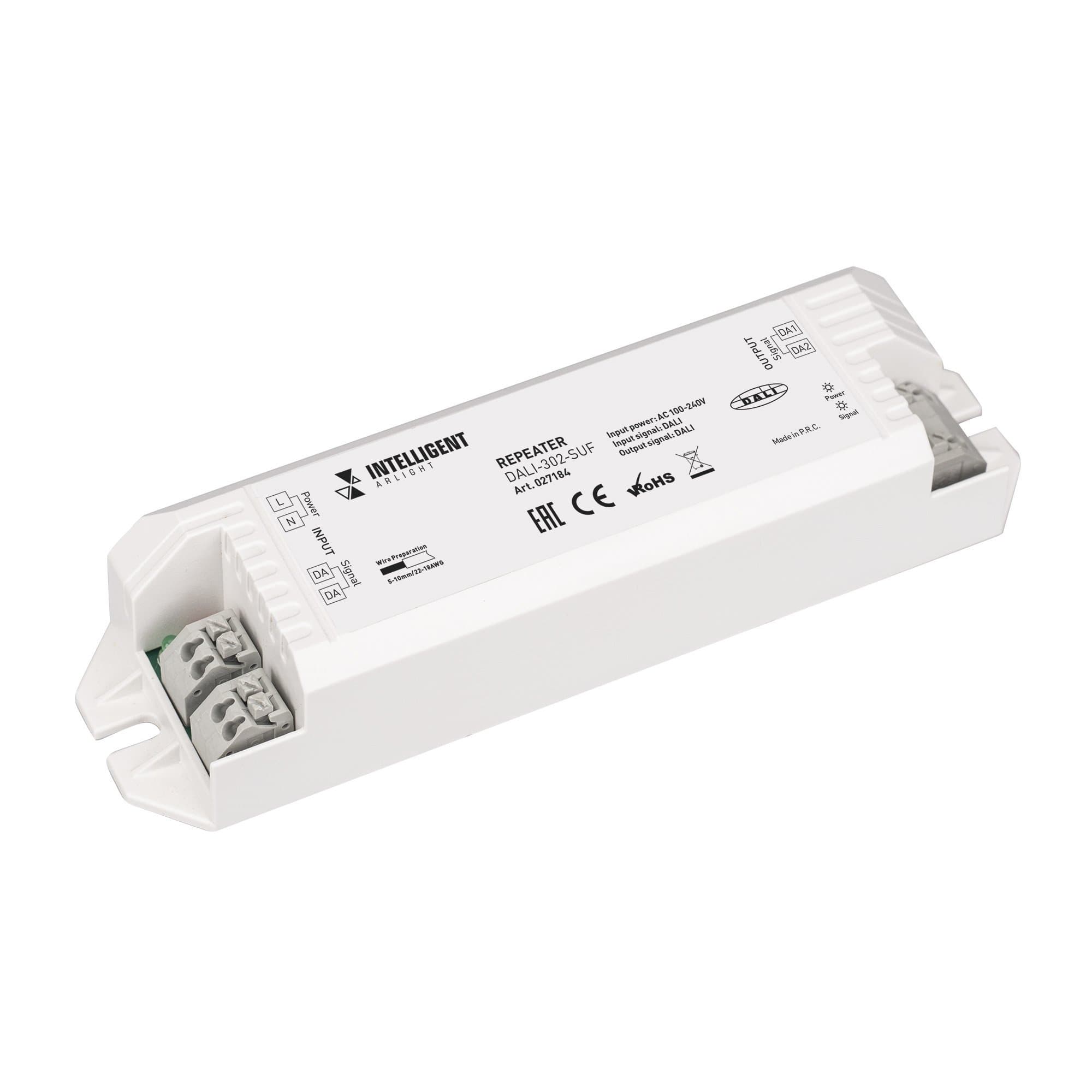 Arlight INTELLIGENT Усилитель DALI-302-SUF (AC 230V, DALI) (INTELLIGENT Пластик) 027184