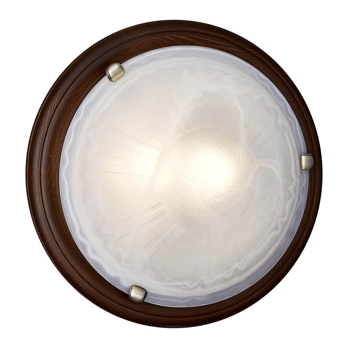 Sonex 136/K SN 108 св-к LUFE WOOD стекло E27 2*60Вт D360 — миниатюра 1