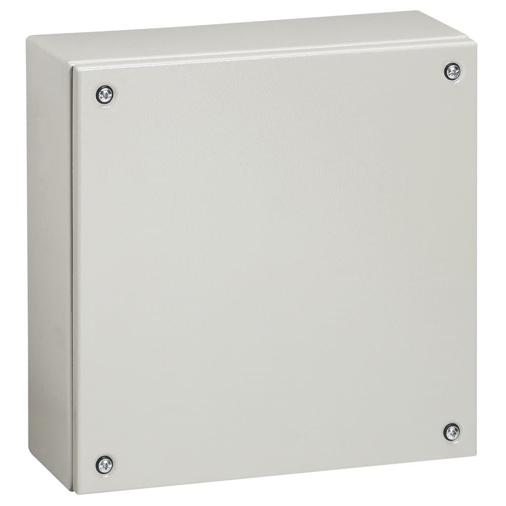 Legrand Промышленная коробка Atlantic металлическая квадратная IP66 IK10 400x400x120 мм RAL 7035 035612
