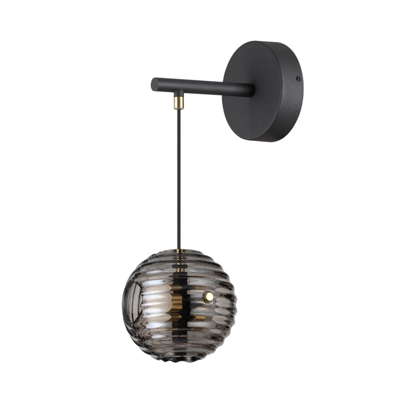 Odeon Light 5041/12WL MODERN ODL24 425 черн./золото/дымчатый/металл/стеко Бра LED 12W 4000К 1526Лм TRONI