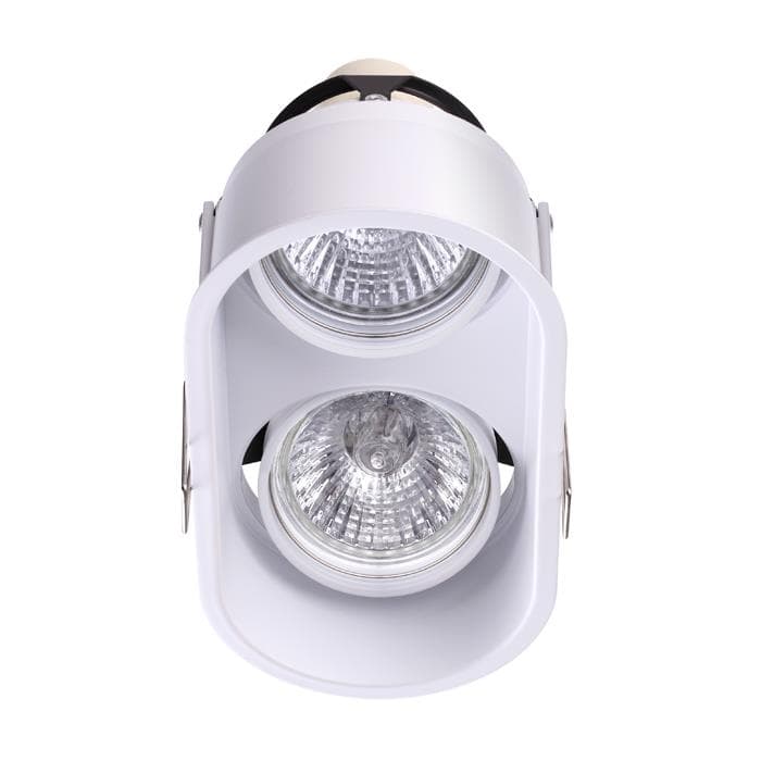 Novotech 370564 NT19 219 белый Встраиваемый светильник IP20 GU10 2*50W 220-240V CLOUD