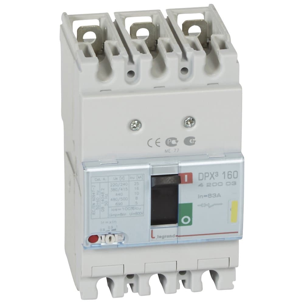 Legrand DPX3 160 Автоматический выключатель 3P 63А 16kA 420003