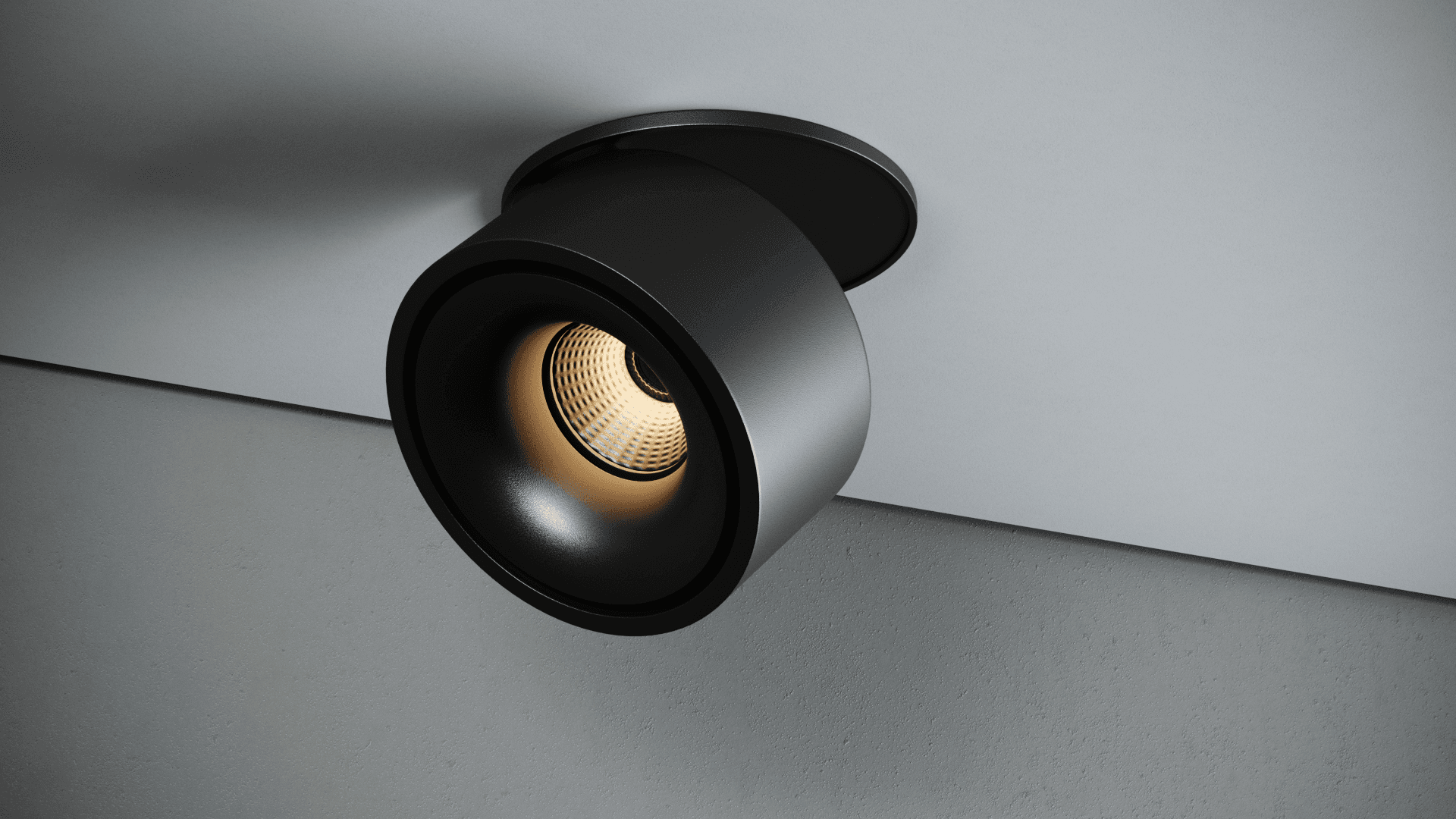 Quest Light Светильник встраиваемый, поворотный, черный, LED 8w 3000K 580lm, IP20 LINK R mini black