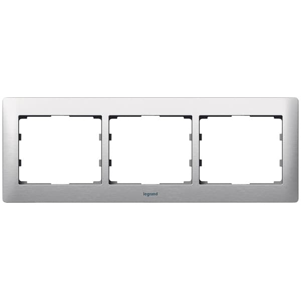 Legrand Galea Life Тертый Алюминий/Brushed Aluminium Рамка 3-я гориз 771953