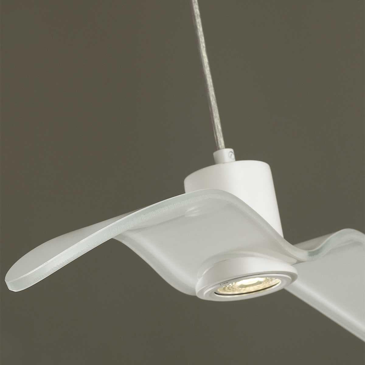 Odeon Light 4904/1B PENDANT ODL22 233 белый/стекло Подвес GU10 1*5W BIRDS — миниатюра 3