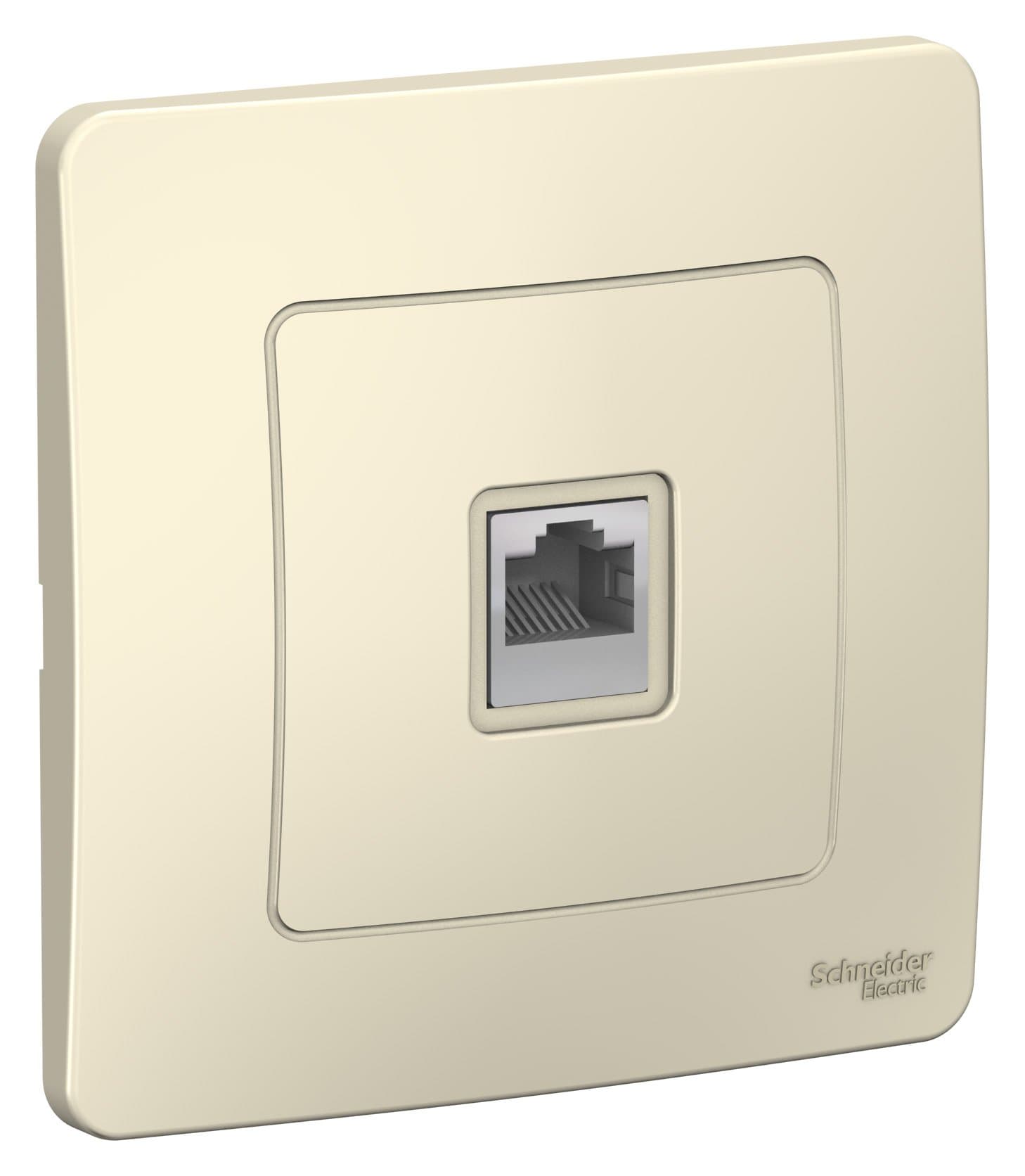 Systeme Electric Blanca внутр Молочная Розетка ТЛФ RJ11 — миниатюра 2