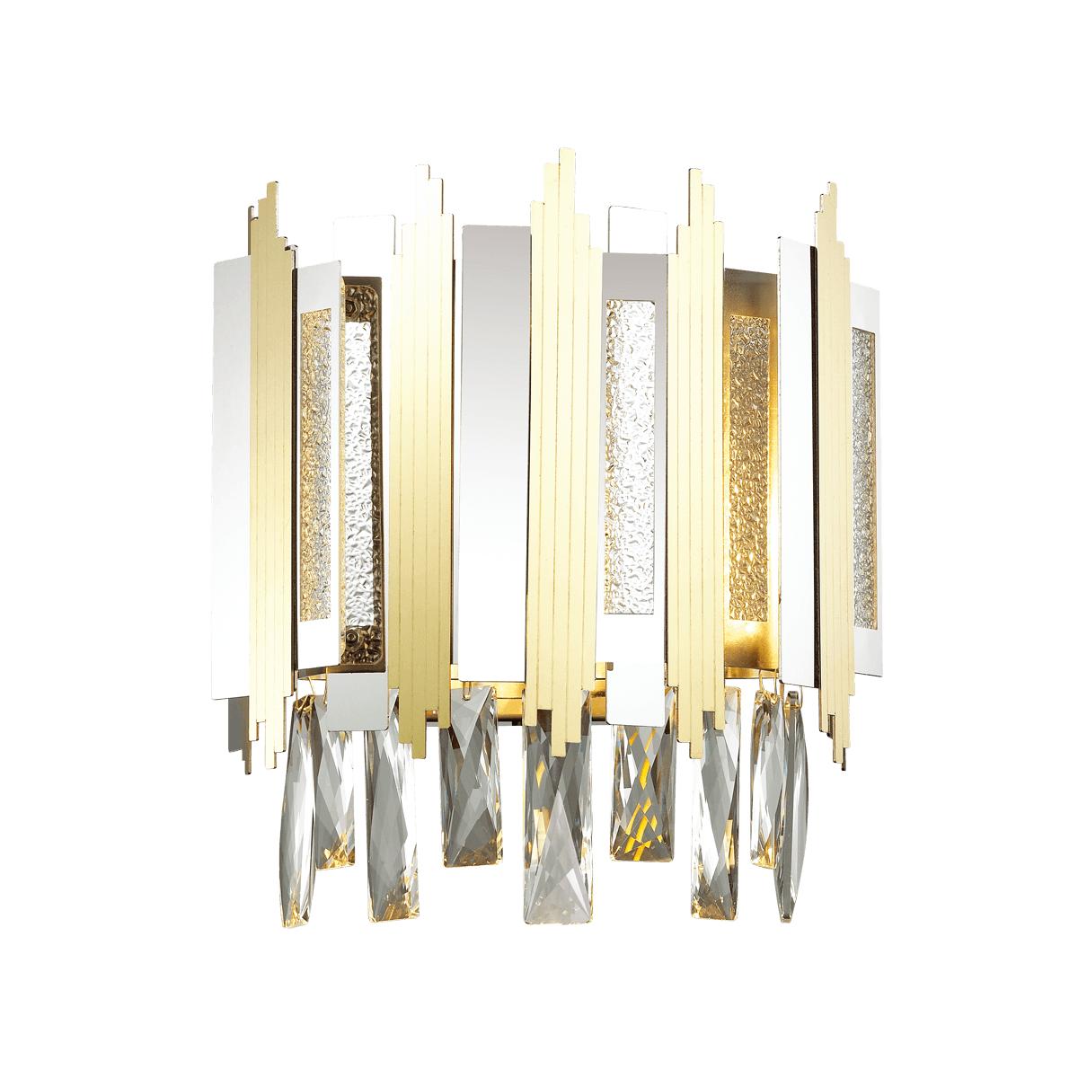 Odeon Light 4635/2W ODL20 481 золото/хром/хрусталь Бра E14 2*40W 220V RUNA — миниатюра 2