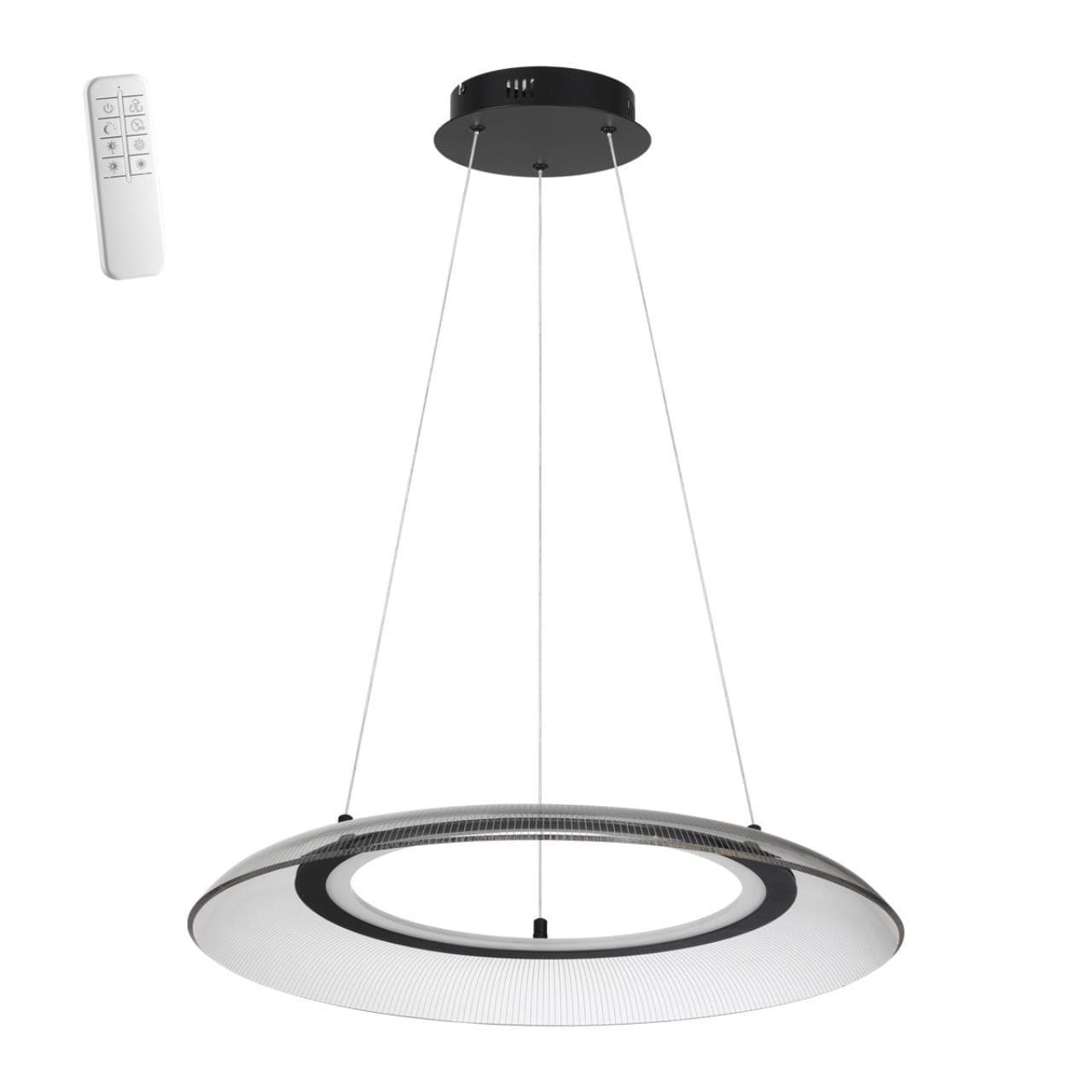 Novotech 359189 OVER NT23 000 черный Светильник подвесной диммируемый, в комплекте пульт ДУ IP20 LED 3000К~6000К 48W 220-240V WELLE