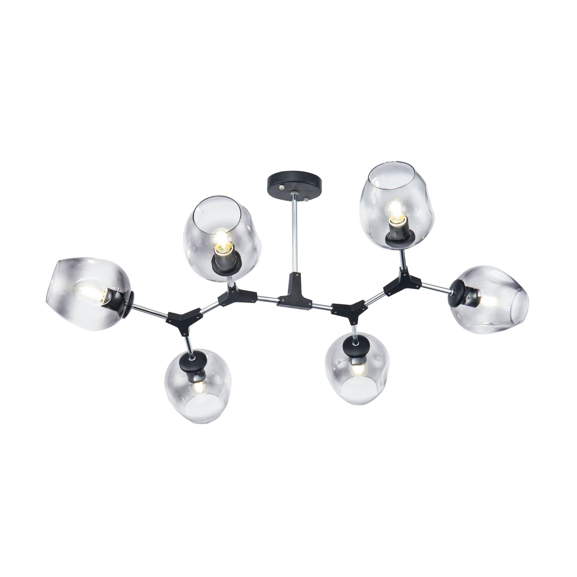 Freya Modern Desi Черный Потолочный светильник E27 60W FR5006CL-06B — миниатюра 2