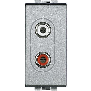 BT LL Алюминий Разъем Аудио 2хRCA NT4281