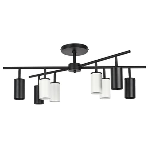 Lightstar LR728374364 Люстра RULLO 8х50W GU10 ЧЕРНЫЙ/БЕЛЫЙ (571728+214437-4+214436-4), шт