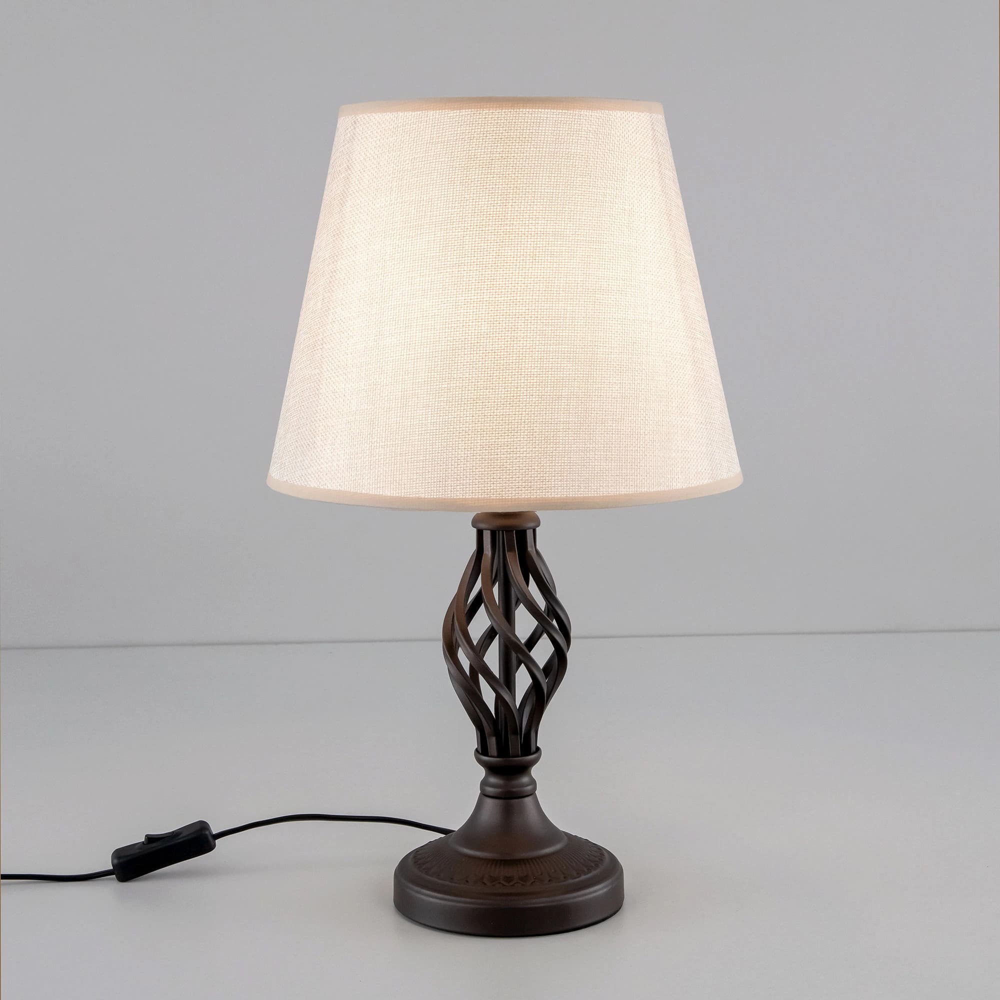 Citilux CL402855 Вена Кофейный+Рогожка Светильник Настольный — миниатюра 2
