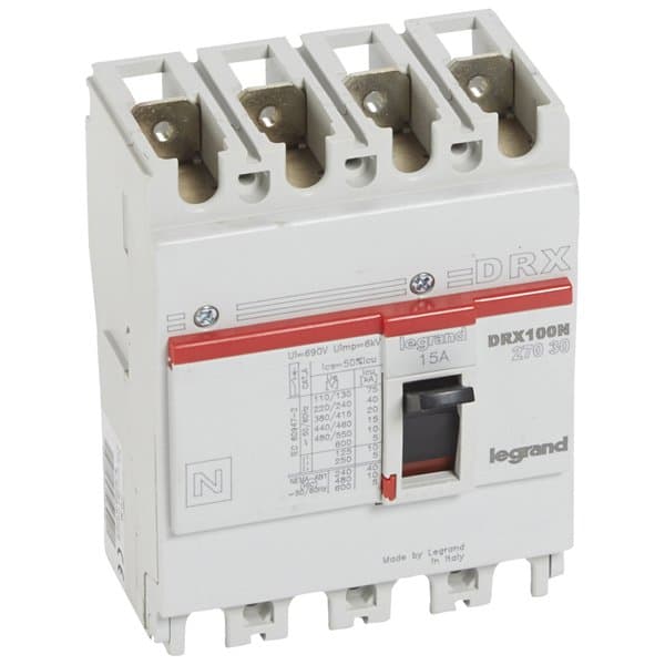 Legrand DRX125 термомагнитный 20A 4П 20KA 027031