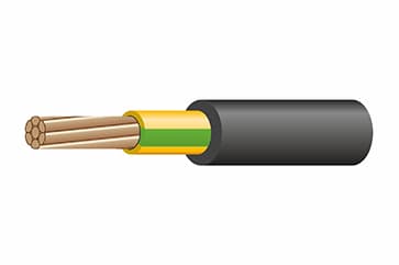 Кабель силовой медь ВВГнг(А)-LS 1x70мм² черный ГОСТ ВВГнг(А)-LS 1*70 мк-1 ж/з.