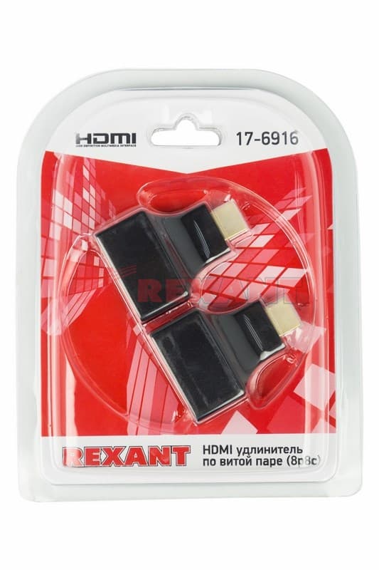HDMI удлинитель по витой паре (8p8c) Rexant 17-6916 — миниатюра 2