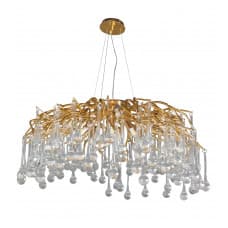 Kink Light 07870-100,33 Люстра Вилора золотой d100 h150 G9 14*5W