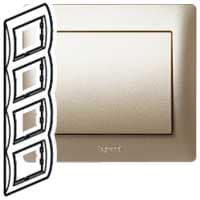 Legrand Galea Life Титан Рамка 4-я верт 771408 — миниатюра 2