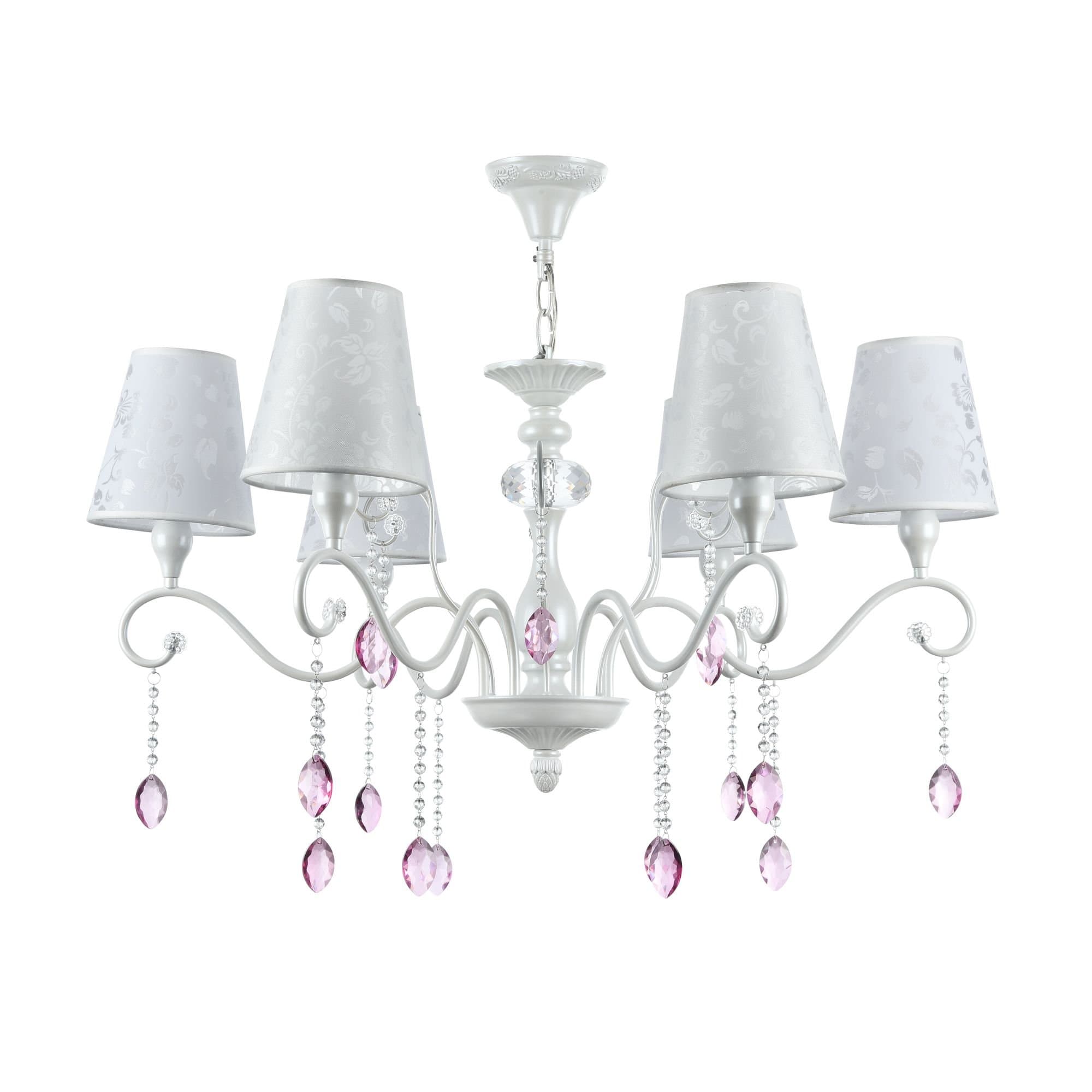 Freya Classic Adelaide Жемчужный белый Люстра E14 40W FR2306-PL-06-W — миниатюра 3