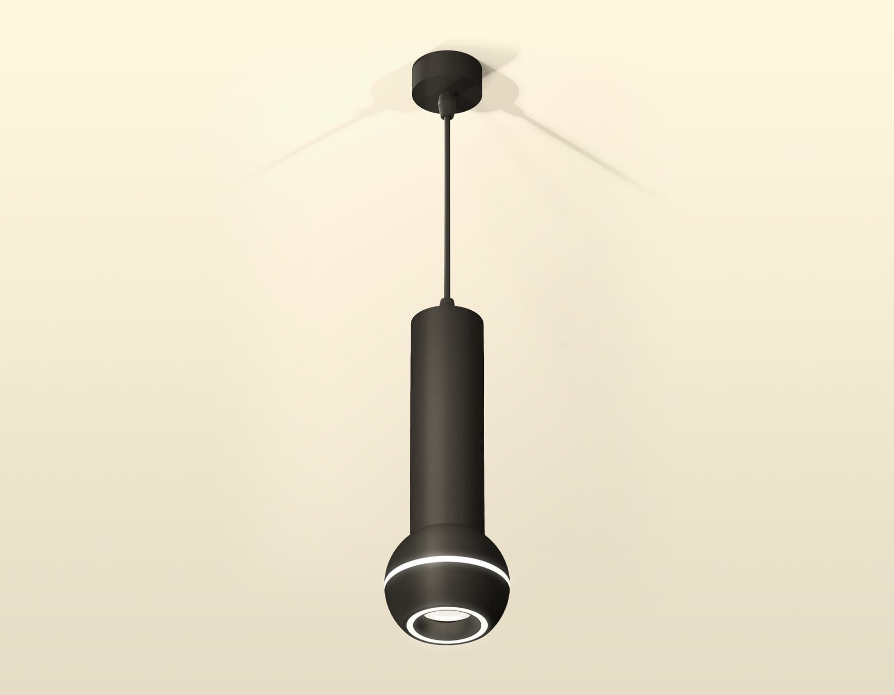Ambrella Комплект подвесного светильника с дополнительной подсветкой XP1102014 SBK/FR черный песок/белый матовый MR16 GU5.3 LED 3W 4200K (A2302, C6356 XP11020014 — миниатюра 2