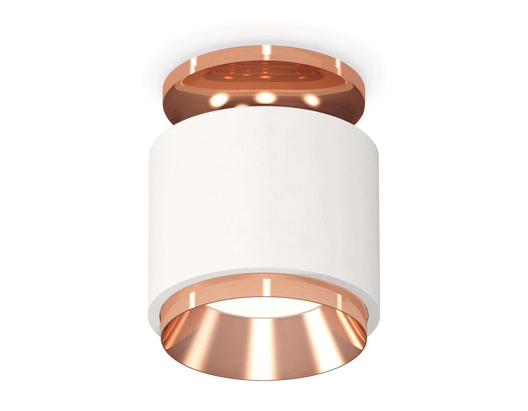 Ambrella Комплект накладного светильника XS7510140 SWH/PPG белый песок/золото розовое полированное MR16 GU5.3 (N7930, C7510, N7035)