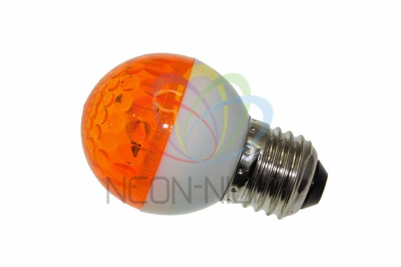 NEON-NIGHT Лампа строб e27 Ø50мм оранжевая 411-121 — миниатюра 2