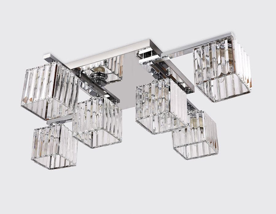 Ambrella Потолочный светильник TR5215/6 CH/CL хром/прозрачный E27/6 max 40W 870*630*220 — миниатюра 3