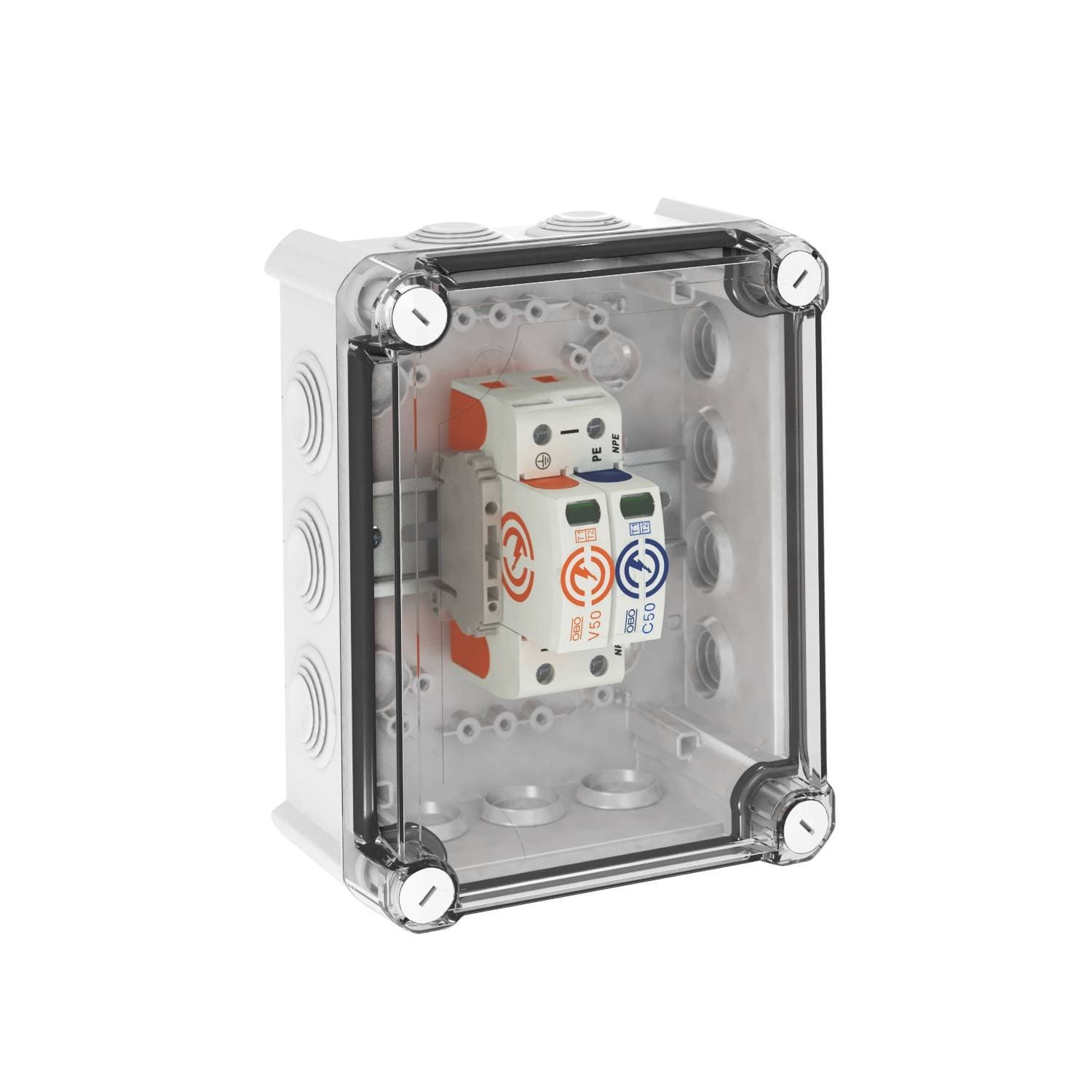 OBO Bettermann Комплект УЗИП V50-1+NPE в защитном корпусе  (Класс I+II), 280  В 5093594
