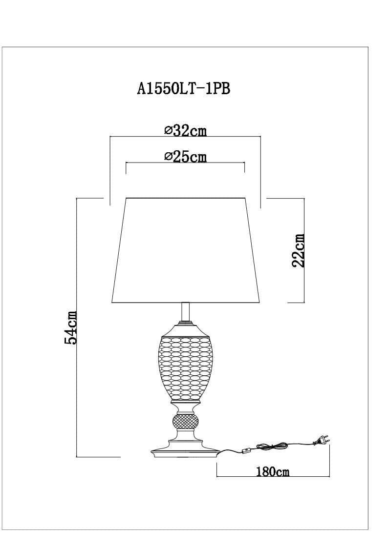 Arte Lamp A1550LT-1PB Настольные лампы декоративные — миниатюра 4