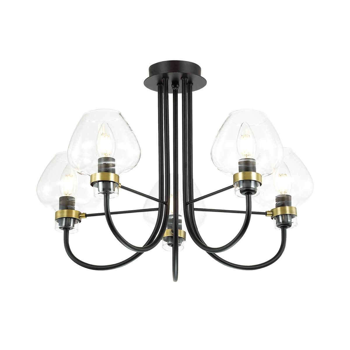 Lumion 3708/5C LN18 137 чёрный Люстра потолочная E14 5*40W 220V ILONA — миниатюра 1