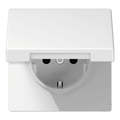 JUNG LS990 Штепсельная розетка Schuko 16A, 250V LS1521KLWW