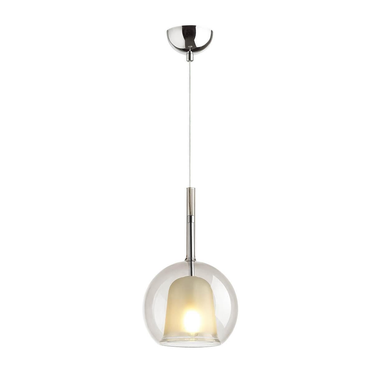 Odeon Light 4698/1 ODL20 376 хром/дымчатый Подвес E14 1*40W LEVA — миниатюра 1