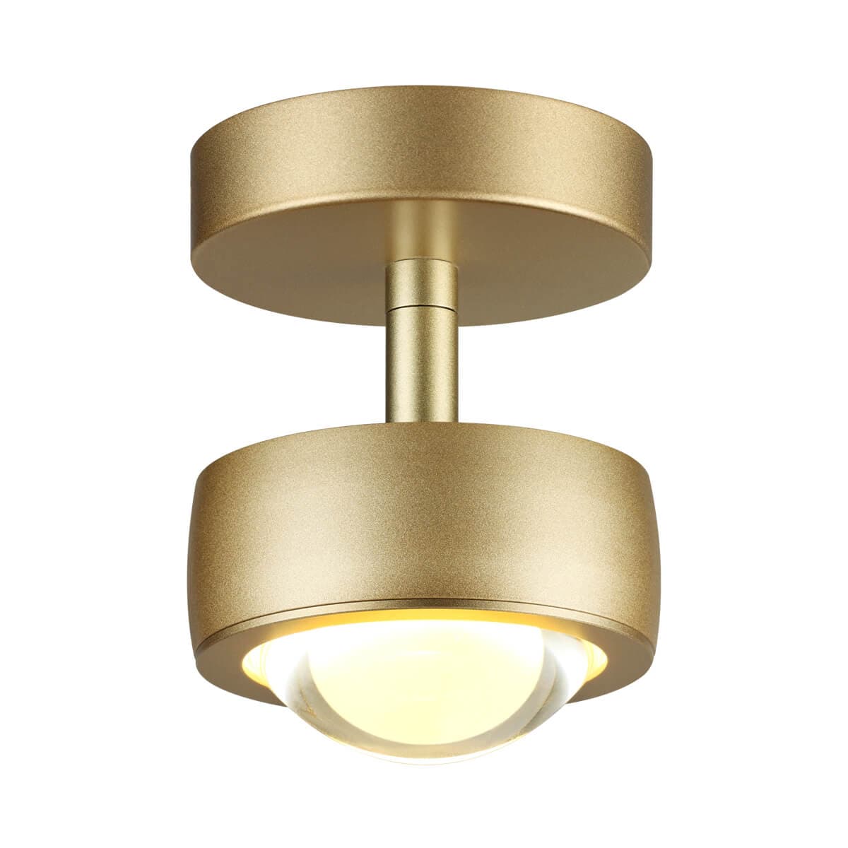 Odeon Light 4347/7CL (аналог 3874/10CL) HIGHTECH ODL19 119 матов.зол Потолочн.накладн.поворотн.св-ник LED 7W 400Лм 3000К OTTICO