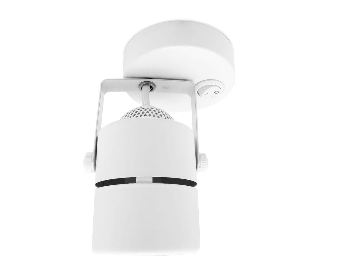 Ambrella Накладной поворотный светильник с выключателем TA100 WH белый GU10 D80*130*D60 — миниатюра 4
