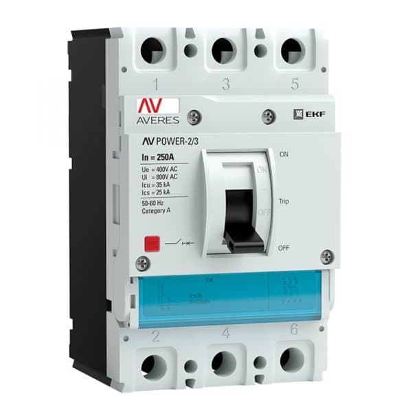 EKF Averes Автоматический выключатель AV POWER-2/3 250А 35kA TR — миниатюра 1