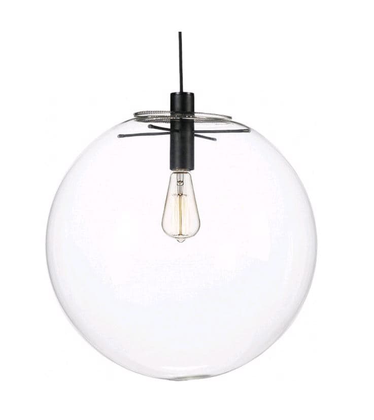 Kink Light 07562-35,21 Подвесной светильник Меркурий прозрачный (с черными креплениями и проводам)