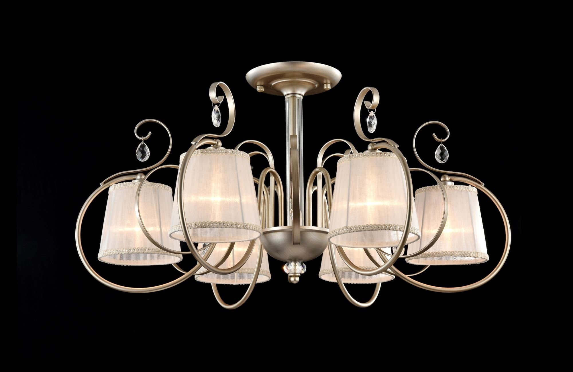 Freya Classic Simone Кремовый с Золотом Потолочный светильник E14 40W FR2020-CL-06-BG — миниатюра 2