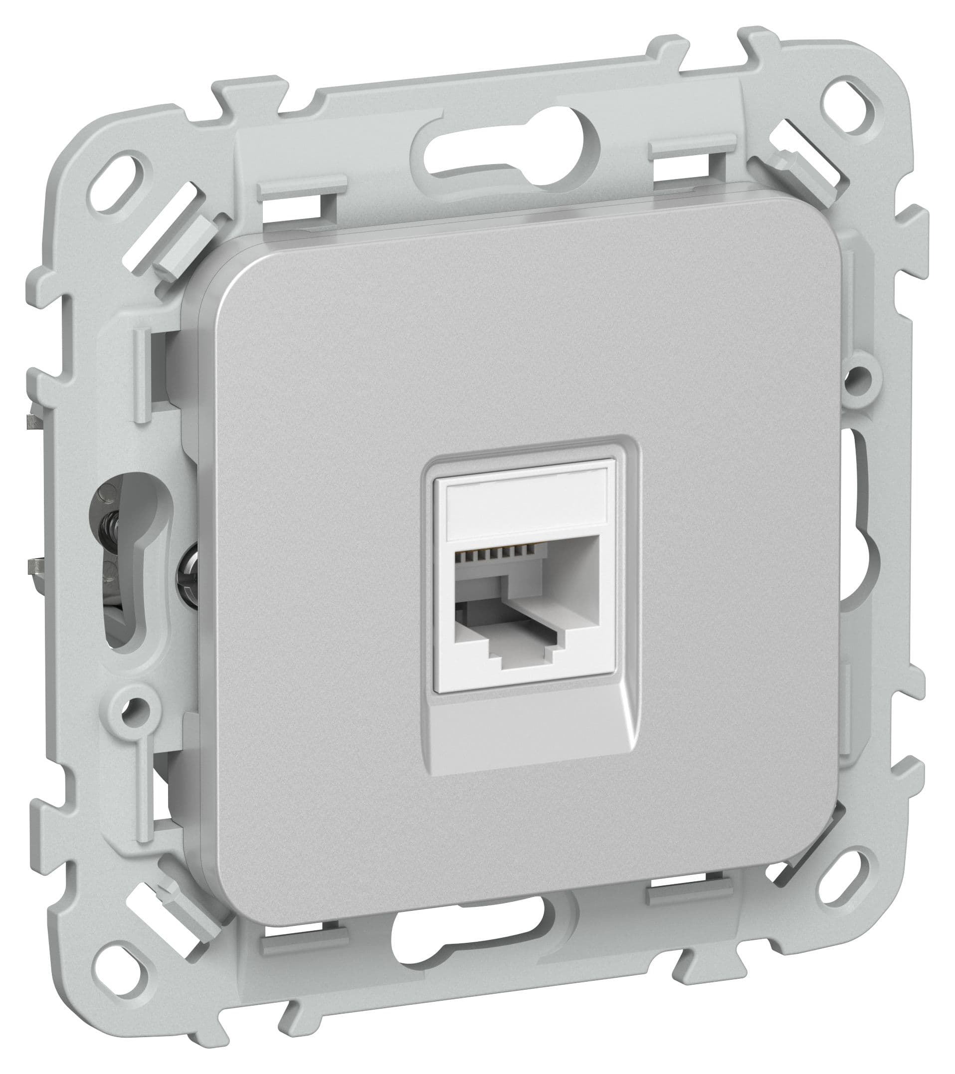 IEK FLITE Алюминий Розетка компьютерная RJ45 категория 5Е UTP