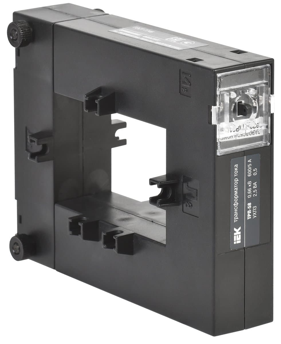 IEK Трансформатор тока ТРП-58 600/5 2,5ВА кл. точн. 0,5 — миниатюра 1