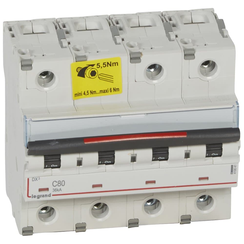 Legrand Автоматический выключатель DX3 80A 4п 36кА 410041