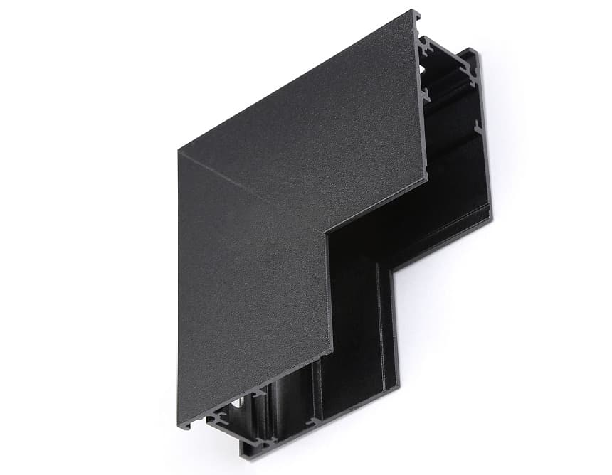 Ambrella Коннектор угловой внутренний для накладного шинопровода Magnetic GL3378 BK черный 85*85*H26.9