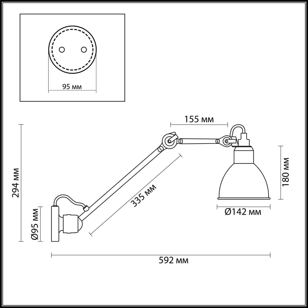 Odeon Light 4126/1WD ODL19 313 белый Бра на кронштейне Е14 1*40W ARTA — миниатюра 3